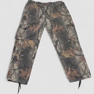 VTG Duck Commander Pants Men XL Camo RealTree Adjustable Hunting Gorpcore Hiking